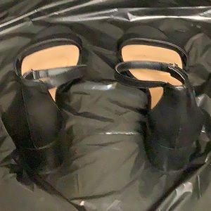3 for $25 Women size 11 black ankle strap block heels